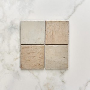 CaPietra Pottery Porcelain Square Floor & Wall Tile (Gloss Finish) Oatmeal 100 x 100 x 10mm [7936]