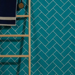 CaPietra Seaton Ceramic Wall Tile (Gloss Finish) Lagoon 150 x 75 x 10mm [12771]