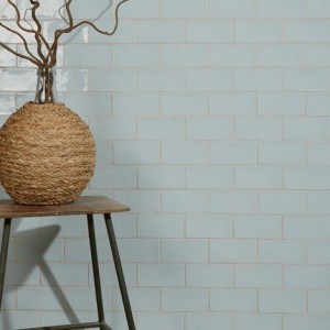 CaPietra Seaton Ceramic Wall Tile (Crackle Glaze Finish) Gulls Egg 150 x 75 x 10mm [13102]