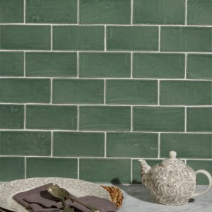 CaPietra Seaton Ceramic Wall Tile (Gloss Finish) Sea Cabbage 150 x 75 x 10mm [7581]