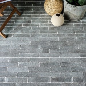CaPietra Reformed Composite Stone Floor & Wall Tile (Tumbled Finish) Nero 250 x 60 x 15mm [12996]