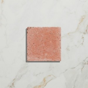 CaPietra Reformed Composite Stone Floor & Wall Tile (Tumbled Finish) Salmon Pink 122.5 x 122.5 x 15mm [13015]