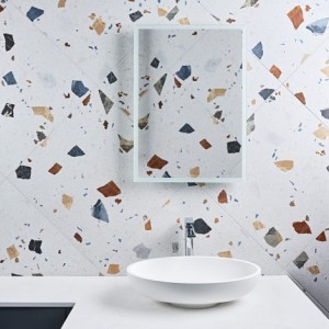 CaPietra Piazza Porcelain Floor & Wall Tile (Matt Finish) Geo Pearl 600 x 600 x 9mm [7785]
