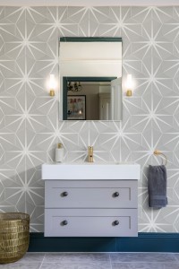 CaPietra Lily Pad Porcelain Floor & Wall Tile (Matt Finish) Cloud 230 x 200 x 8mm [6951]