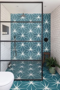 CaPietra Lily Pad Porcelain Floor & Wall Tile (Matt Finish) Peacock 230 x 200 x 8mm [6952]