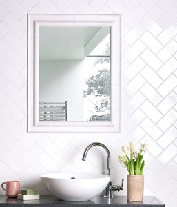CaPietra Lyme Dado Ceramic Wall Tile (Crackle Glaze Gloss Finish) Antique White 150 x 75 x 20mm [7554]