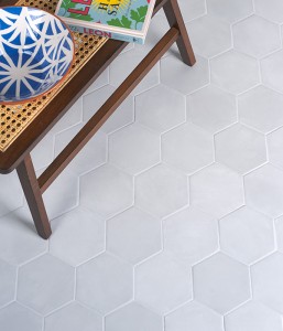 CaPietra Medina Hexagon Porcelain Floor & Wall Tile (Matt Finish) Latte 160 x 140 x 8mm [7513]
