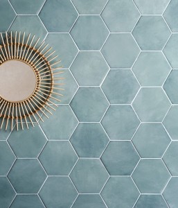 CaPietra Medina Hexagon Porcelain Floor & Wall Tile (Matt Finish) Salvia 160 x 140 x 8mm [7515]