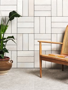 CaPietra Wightwick Ceramic Wall Tile (Gloss Finish) Cotton 300 x 100 x 10mm [7891]