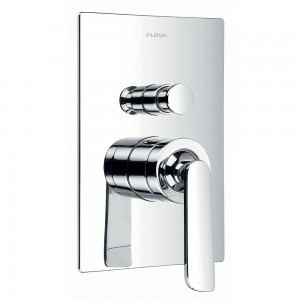 Flova CASHVO/DIV Cascade Concealed 2-Outlet Manual Mixer Chrome