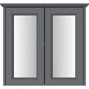 Heritage Caversham Double door mirror wall cabinet - Graphite KGRDMWU