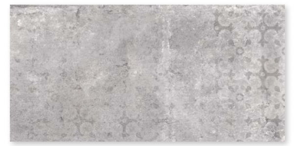 Craven Dunnill CDCO686 Lunar Grey Decor Rectified Floor Tile 595x295mm
