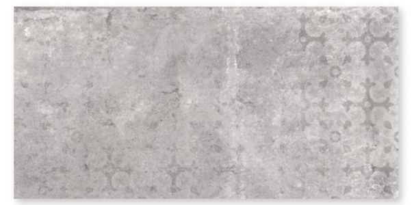 Craven Dunnill Lunar Grey Decor Rectified Floor Tile 595x295mm (Box of 8) [CDCO686]