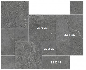 Craven Dunnill Malvern Stone Module Floor Tile - Pack Covers 0.87m2 Dark (Module Pack) [CDCO740]