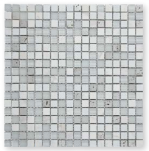 Craven Dunnill CR180 Mosaics Treasure Platinum Mix Wall Tiles (Individually 15x15mm) 300x300mm