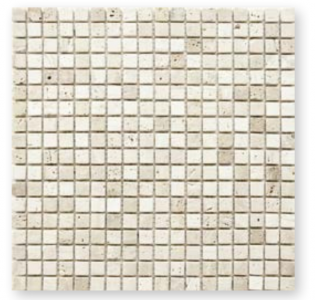 Craven Dunnill CR190 Natural Stone Fiore Travertine Mosaic Wall Tile 305x305mm