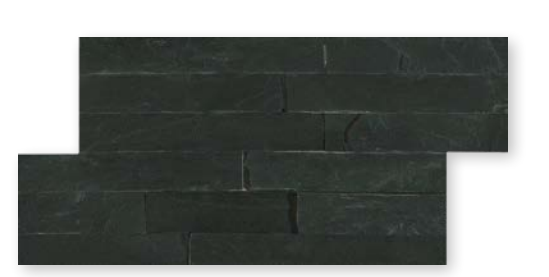 Craven Dunnill CR197 3D Mosaic Matt Black Slate Wall Tiles 350x180mm