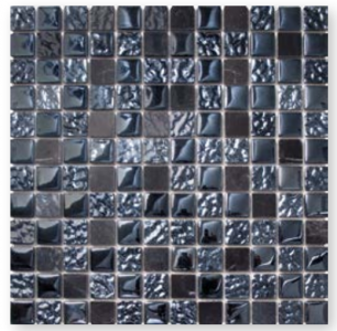 Craven Dunnill Stonelux Mosaic Wall Tile 305 x 305mm Ebony Blend (Single) [YOR220]