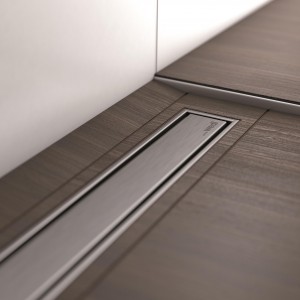 Wedi 676900025 Fundo Channel Frame 300mm incl. Standard 300mm Fundo Channel Cover Brushed Stainless Steel