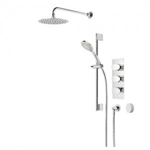 Roper Rhodes Clear Triple Function Shower System & Smartflow Bath Filler [SVSET142]