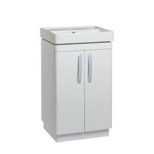 Tavistock CM500FW Compass 50cm Floor standing Vanity Unit with Doors - White