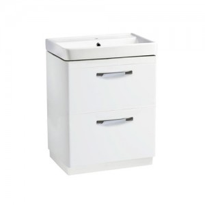 Tavistock CM600FDW Compass 60cm Floor standing Vanity Unit with Drawers - White