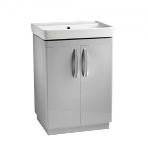 Tavistock CM600FG Compass 60cm Floor standing Vanity Unit with Doors - Grey