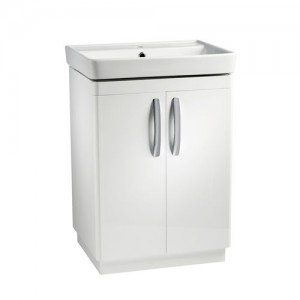 Tavistock CM600FW Compass 60cm Floor standing Vanity Unit with Doors - White