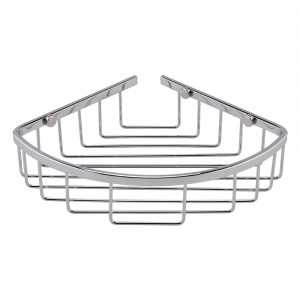 BC Designs CMA050N Victrion Corner Shower Basket - Nickel