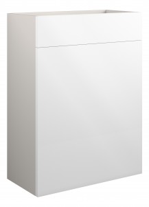 Corno Toilet Unit 600mm White Gloss (Grey Cabinet) [PLUM109993]