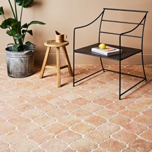 CaPietra Marlborough Terracotta Arabesque Floor Tile (Handmade Finish) 200 x 210 x 20mm [13114]