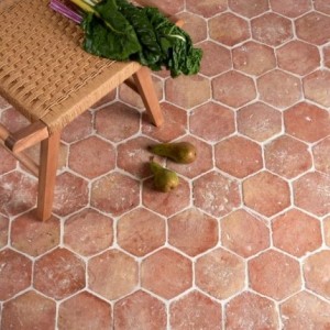 CaPietra Marlborough Terracotta Hexagon Floor Tile (Handmade Finish) 150 x 170 x 20mm [7281]