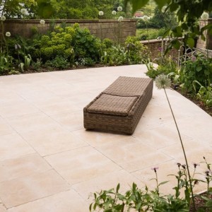 CaPietra Neranjo Limestone Floor Tile (Tumbled & Etched Finish) Double Pencil Coping 1000 x 400 x 40mm [8668]
