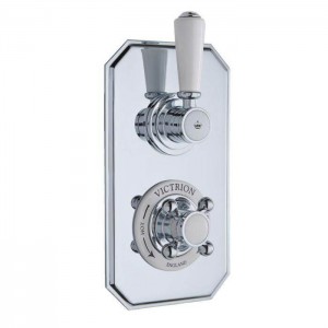 BC Designs CSA020N Victrion Twin Concealed Shower Valve - Nickel