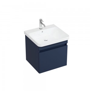 Britton DAL50B Dalston 500mm Basin Unit with Single Drawer Matt Blue (Basin & Brassware NOT Included)