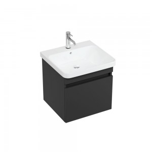 Britton DAL50G Dalston 500mm Basin Unit with Single Drawer Matt Grey (Basin & Brassware NOT Included)