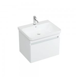 Britton DAL60W Dalston 600mm Basin Unit with Single Drawer Matt White (Basin & Brassware NOT Included)