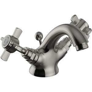 Heritage Dawlish 1 Taphole Basin Mixer Brushed Nickel [TDCN04]