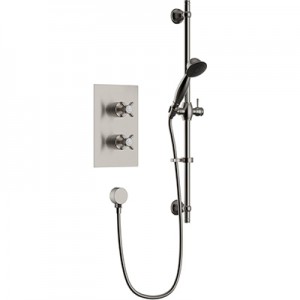 Heritage Dawlish Concealed Valve Kit Brushed Nickel [SDCDUAL11]