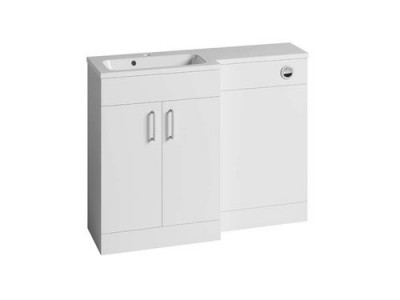 Tavistock DC12040 Nexus 60cm L Shape Basin Unit - White (Basin unit only)