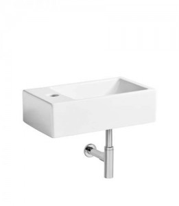 Tavistock DC14009 Matrix Left Hand Cloakroom Basin - 1 Taphole