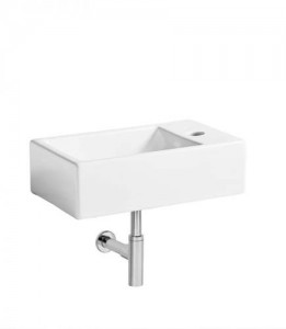 Tavistock DC14010 Matrix Right Hand Cloakroom Basin - 1 Taphole