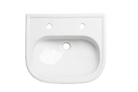 Tavistock DC14048 Lansdown 500 Semi-Countertop Basin - 2 Taphole