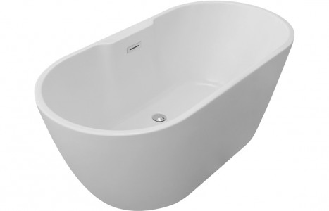 Harlo Freestanding 1550x745x580mm 0TH Bath - White [PLUM104124]