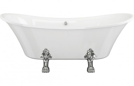 Fermo Freestanding 1760x710x775mm 0TH Bath w/Feet [PLUM102817]