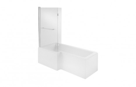 700mm L Shape/P Shape End Panel - White [PLUM3486]