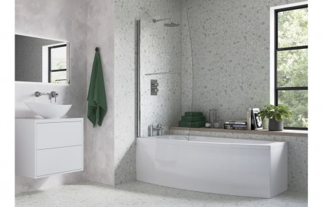 Space Saver Bath Screen [PLUM3772]