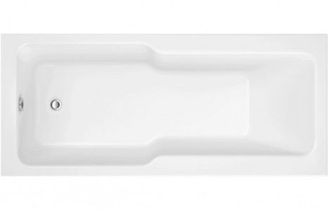 Olbia Straight 1700x750x550mm 0TH "C" Shower Bath w/Legs [PLUM105667]