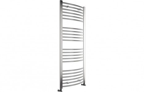 Genoa Curved 30mm Ladder Radiator (600x1600x30mm) - Chrome [PLUM102979]