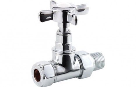 Crosshead Radiator Valves - Straight [PLUM103024]